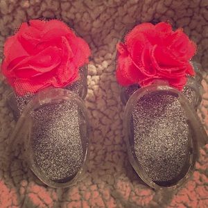 Cute Toddler jelly sandals wia cute flower size 2